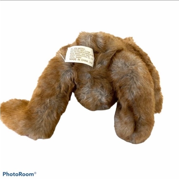 Vintage Dan Dee Collector Teddy Bear Plush brown velvet Stuffed Animal Toy - Picture 7 of 8